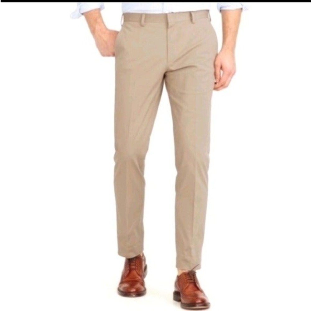 J.Crew‎ Slim Bedford Khaki Chino Pants Mens 36x30 Tan 100% Cotton 92443